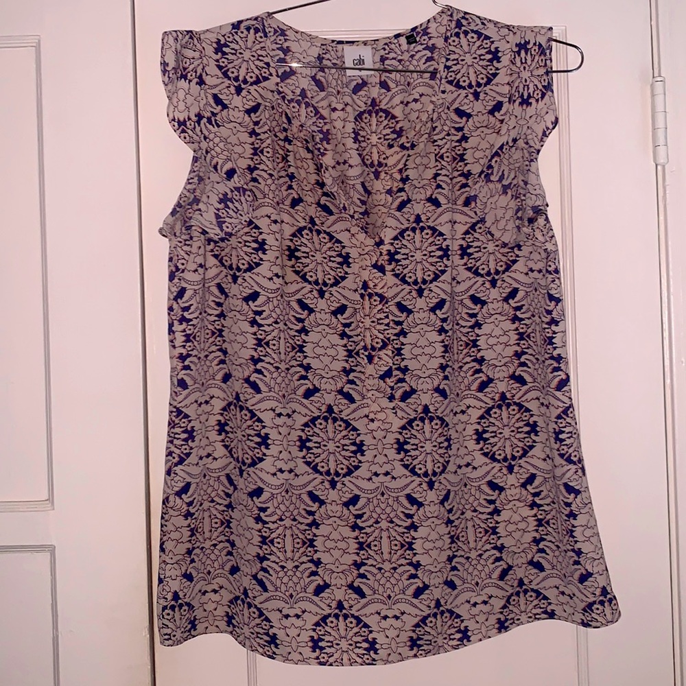 Cabi Stevie Flutter Tunic Top Style 3074. Euc, La… - image 2